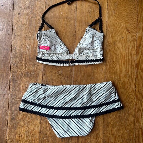 Vintage Betsey Johnson Parasol Skirted Bikini Set - Picture 5 of 6